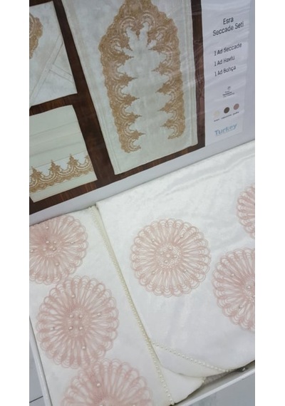 Eleni Home Kadife Seccade Seti