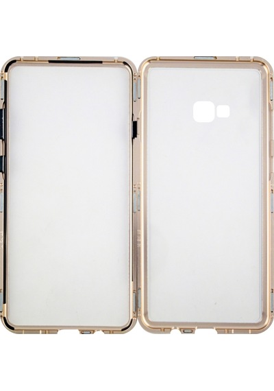 New Case Samsung Galaxy J4 Plus Uyumlu Arka Koruma Arka Koruma Kılıf - Gold Gold