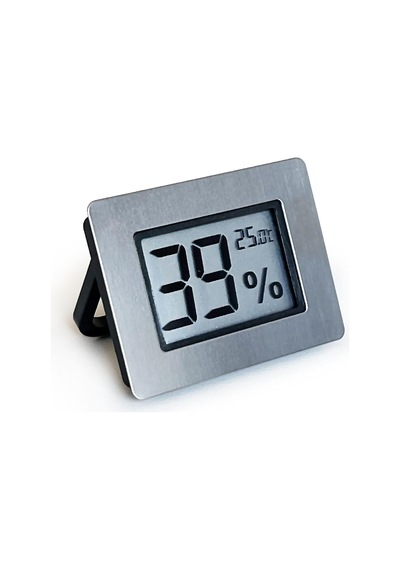 Metal Çerçeve Dijital Higrometre Termometre Nem Ölçer Humidor Puro Kutusu