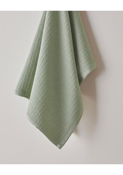 English Home Stripe Pamuk Yüz Havlusu 50x70 Cm Haki Haki