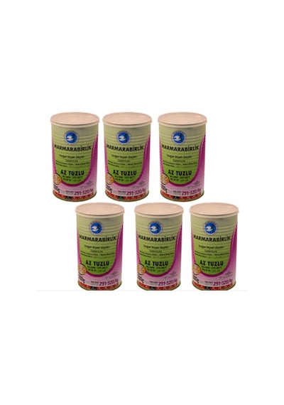Marmarabirlik Az Tuzlu Salamura 291-320 KB Siyah Zeytin 6 x 800 G