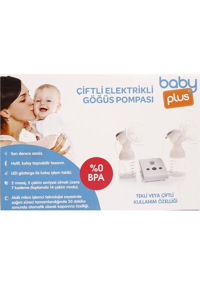 Baby Plus Çiftli Elektrikli Anne Sütü Göğüs Pompası