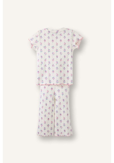 Defacto 2li Pijama Takımı Kız Bebek H5503a526smer233 Ekru-er233