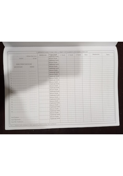 Ders Defteri 10 Derslik