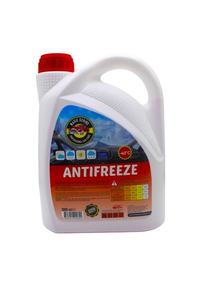 6'lı -40 Organik Kırmızı Antifriz 3 Litre