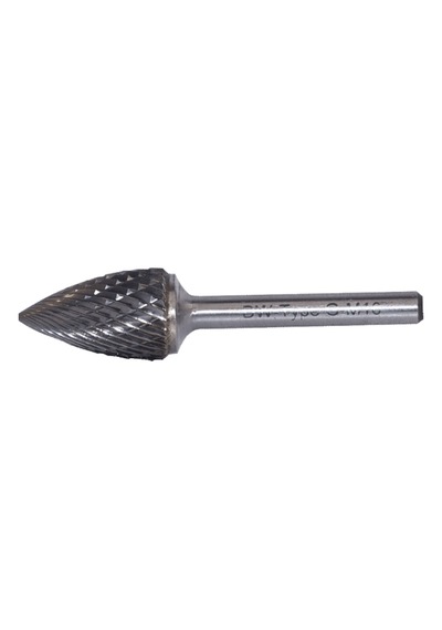 Dwcarbide G Tipi Sivri Kavisli Karbür Kalıpçı Frezeleri 3.0 X 3mm Komple Karbür