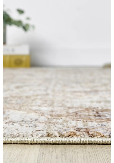 Seyran Halı Monde 806 Bej Polyester Makine Halısı