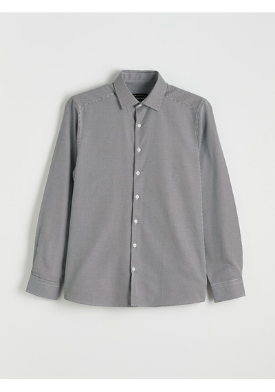 Lcw Busıness Siyah Slim Fit Ekose Erkek Gömlek