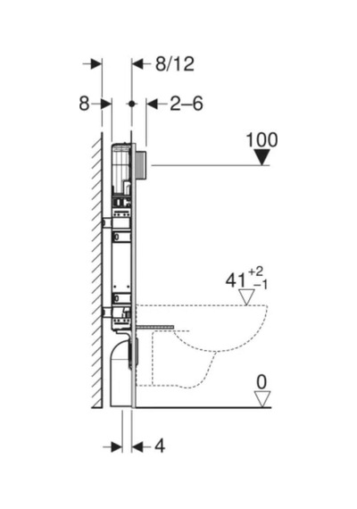 Alpha Gömme Rezervuar 8 Cm Kombifix - 110.174.00.1 Gri Gri