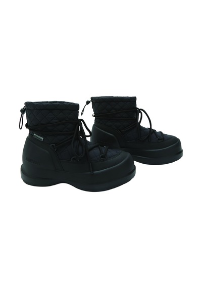 N001 Black Bot Kadın 80d2500020 Moon Boot Mezzaluna Quilted Mid Wp Siyah