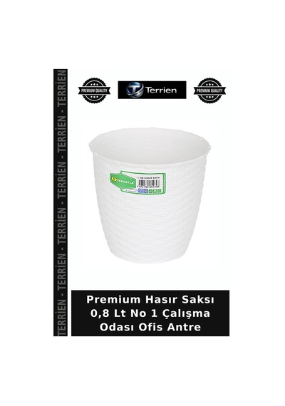 Premium Hasır Saksı 0,8 Lt No 1 Çalışma Odası Ofis Antre