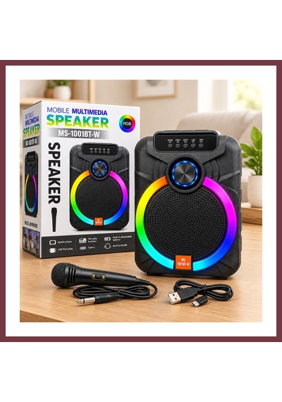 Storeşahin 10" Karaoke Bluetooth Hoparlör Mikrofonlu, Şarjlı, Rgb Shn0720