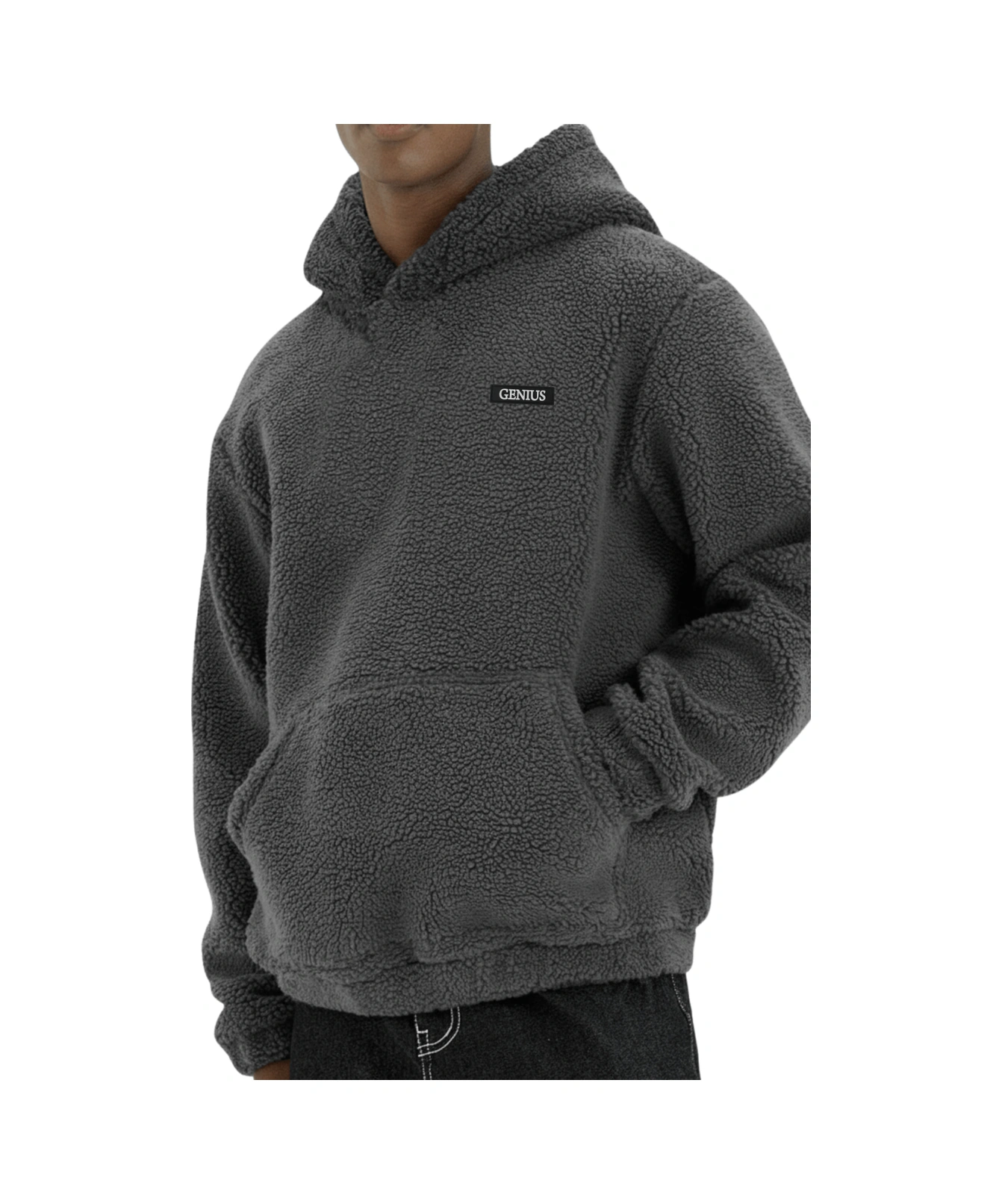 Genius Store Genıus Store Erkek Kapüşonlu Polar Sherpa Kuzu Kumaş İçi Şardonlu Kapüşonlu Sweatshırt Sherpa-kap Füme Genius Store Genıus Store Erkek Kapüşonlu Polar Sherpa Kuzu Kumaş İçi Şardonlu Kapüşonlu Sweatshırt Sherpa-kap Füme