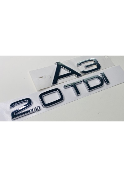 Audi A3 2005 - 2017 2.0 Tdi Arka Bagaj Yazısı Krom Set