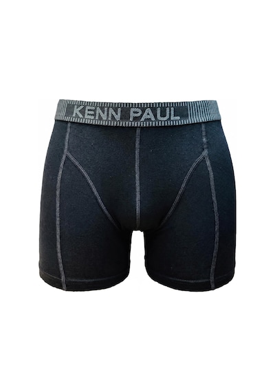 Kenn Paul 3 Lü Modal Erkek Boxer Seti-siyah-lacivert-füme Çok Renkli
