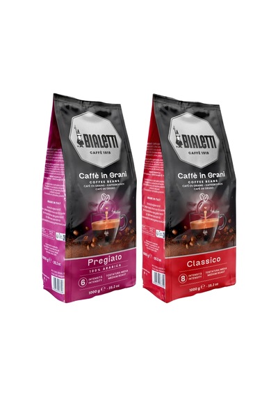 Bialetti Classico Ve Pregiato 2'li Çekirdek Kahve 1kg Çekirdek Kahve