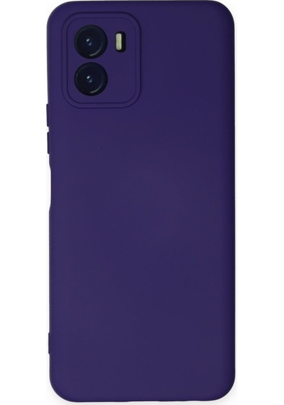 Vivo Y15s İçi Kadife Kaplı Esnek Silikon Kapak Ryc/ Nano Lansman Mor
