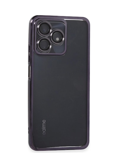 Realme C53 Kılıf Razer Lensli Silikon - Mor -