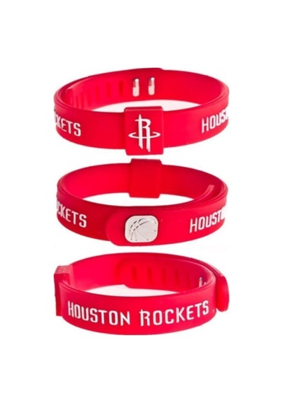 Houston Rockets Kırmızı Ayarlanabilir Basketbol Bileklik Kırmızı Kırmızı
