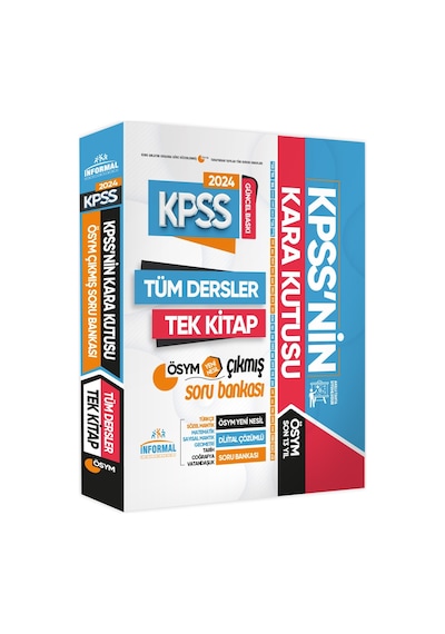 KPSS'nin Kara Kutusu Ön Lisans Tüm Dersler Tek Kitap GY-GK Konu Konu Soru Bankası