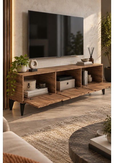 Sulorahome Sehpası 160x35 Cm Antik Ceviz
