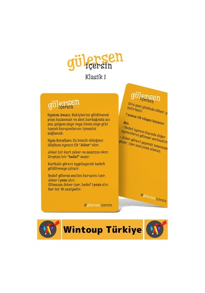 Oyun Eğlenceli Kız Erkek Grup Arkadaş Ortamı Komik Görev Ceza Kart Oyunu Gülersen İçersin-klasik 1