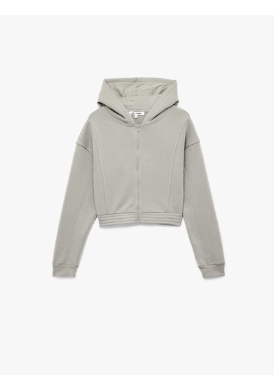 Koton Şardonlu Uzun Kollu Fermuarlı Kapüşonlu Oversize Sweatshirt Gri 6wal10307ık Gri Koton Şardonlu Uzun Kollu Fermuarlı Kapüşonlu Oversize Sweatshirt Gri 6wal10307ık Gri