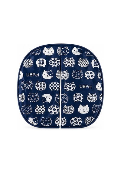 Ubpet C10 Pro Uyumlu Kedi Tuvaleti Perdesi Kum Dağılım Önleyici Mıknatıslı Giriş, Premium Kumaş, Lacivert
