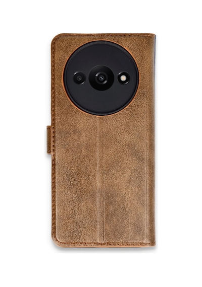Newface - 871 - Xiaomi Redmi A3 4g Kılıf Trend S Plus Kapaklı Kılıf - Edntrend - - Taba