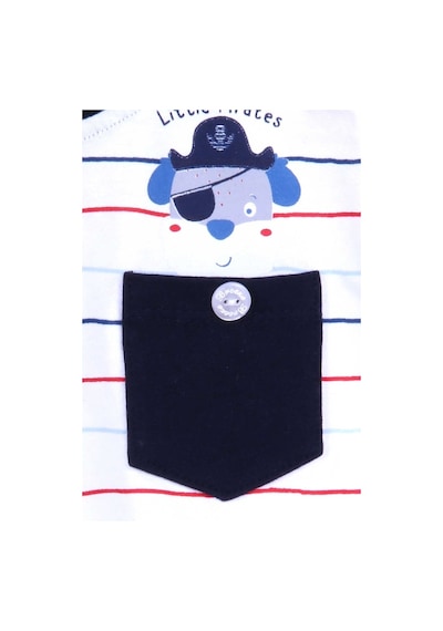Breeze Erkek Bebek Kapri Pantolonlu Takım Ekru (6 Ay-2 Yaş)
