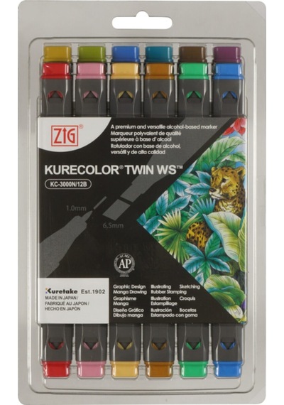 Kurecolor Twin Donuk Renkler 12'li Marker Set S Kc-3000/128 4