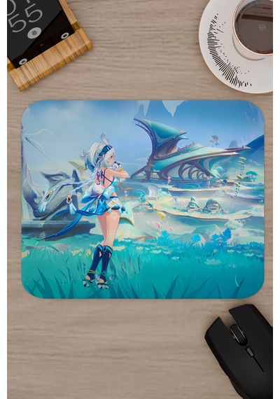 Mualani Genshin Impact Anime Gacha V2 - 22x18 Gaming Mouse Pad Fare Altlığı