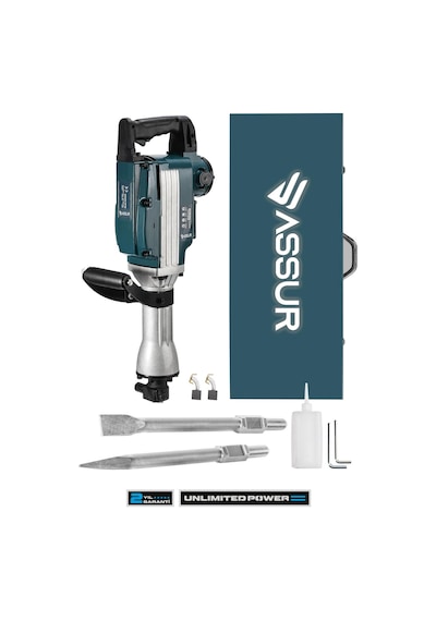 Assur Büyük Tip Kırıcı Hilti KaVrama Kollu 16 Kg 3 Metre Kablolu Çantalı 65mm - 1789