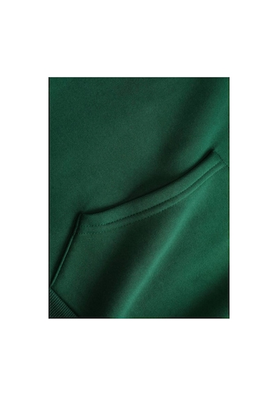 Medinenur Night Baskılı Kapüşonlu Sweatshirt Yeşil
