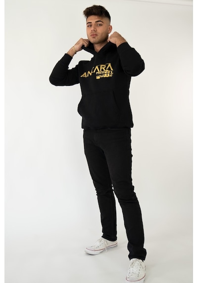 Ankara Mafıa Kapşonlu Siyah Unisex Sweatshirt Hoodie Polar