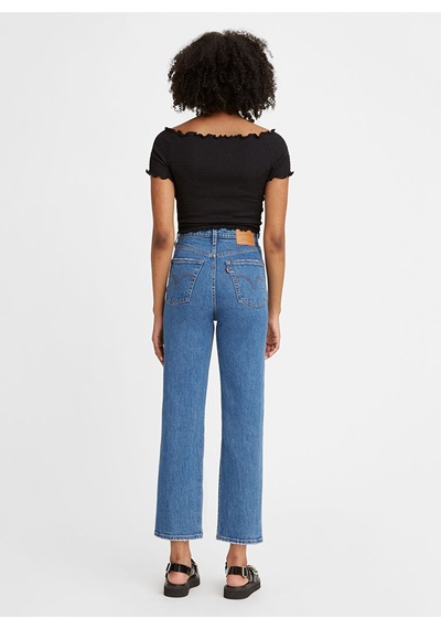 Levi's Yüksek Bel Midi Mom Jean - Minimalist & Şık Kadın Pantolon İndigo
