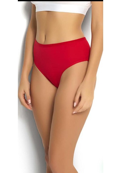 Jiber Bayan Bato Bikini Pamuklu Külot 6 Adet-652 Kırmızı