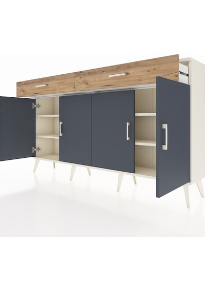 Arges Konsol 4 Raflı 2 Çekmeceli 4 Kapaklı 176x30x99 Aytaşı-antra Aytaşı-antrasit/çam Arges Konsol 4 Raflı 2 Çekmeceli 4 Kapaklı 176x30x99 Aytaşı-antra Aytaşı-antrasit/çam