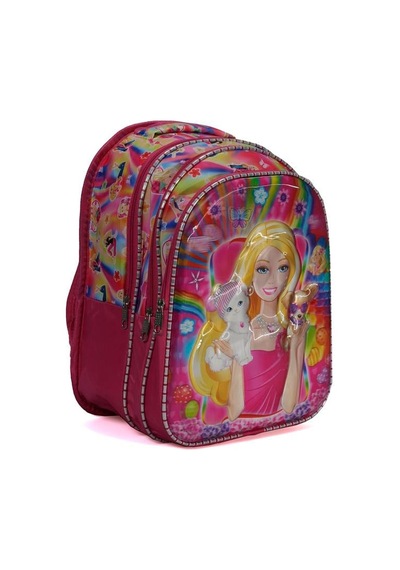 Karakterli Kız Çocuk Pembe Okul Çantası Pembe