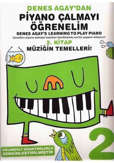 Denes Agay'dan Piyano Çalmayı Öğrenelim 2. Kitap- Porte Müzik Eğitim Yayınları