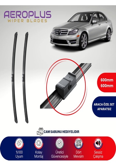 Aeroplus Mercedes C Serisi W204 Muz Silecek Takımı 2008-2011