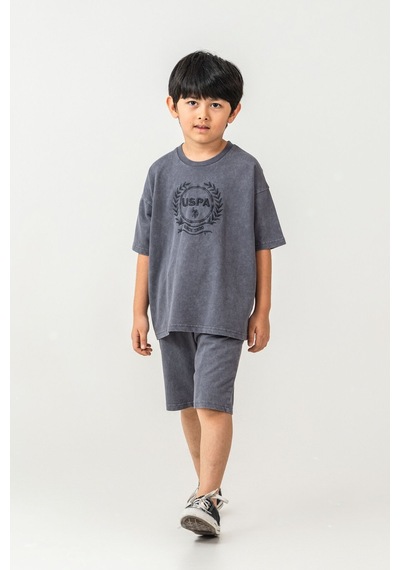 U.s. Polo Assn. Erkek Çocuk Gri Bermuda Takım 5274-49828 Gri