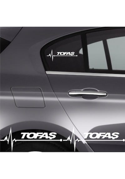 Tofaş Şahin İçin Uyumlu Aksesuar Oto Ritim Sticker 2 Adet 20 9 Cm