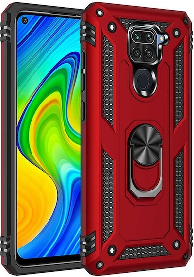 Adige Xiaomi Redmi Note 9 Kılıf Vega Yüzüklü Standlı Darbe Korumalı