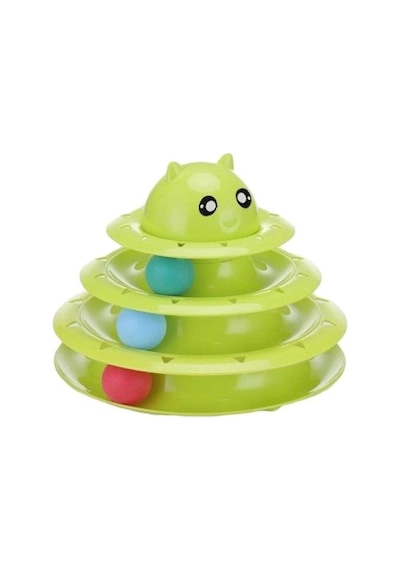 Kauçuk 3 Katlı Kedi Oyuncağı Turntable Cat Toy