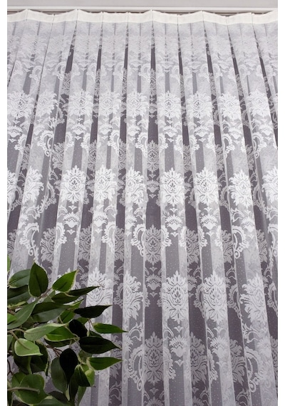 Evdepo Home Damask Kullanıma Hazır Tül Perde (546640431)