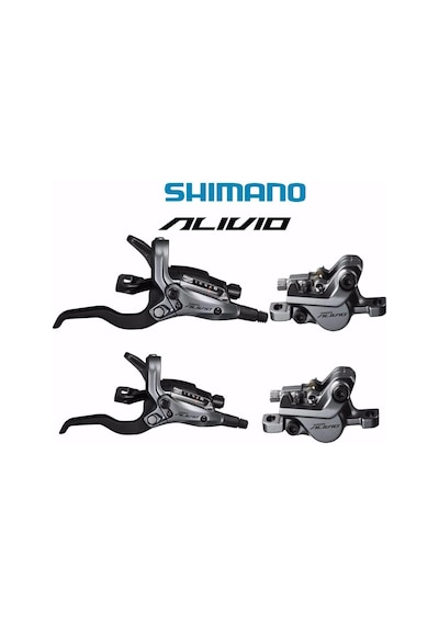 Shimano Alivo St-m4050+br-m4050 3v H.disk Ön Fren Vites Seti Siyah