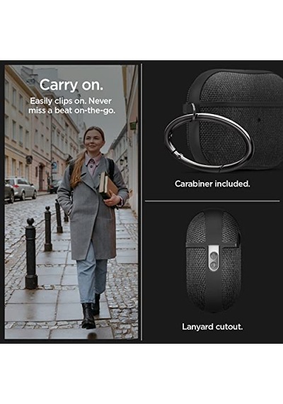 Airpods Pro 2.nesil İle Uyumlu Kılıf Urban Fit Black - Acs05483 Diğer