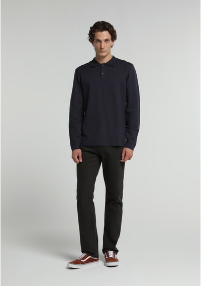 Colin's Colins Regular Fit Polo Yaka Jakarlı Erkek Lacivert Kazak Cl1076234 Q1.v1 Nav