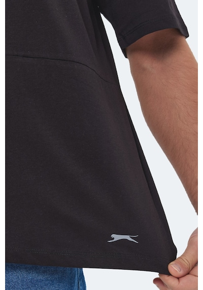 Slazenger Kaurı In Oversize Erkek Siyah Tişört Siyah